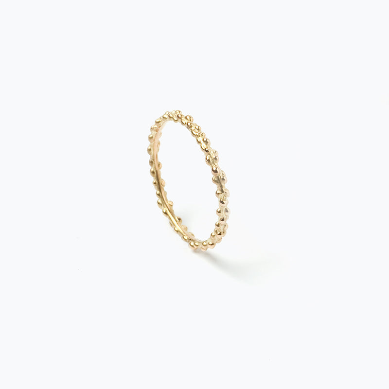 Champagner Ring aus nachhaltigem Gold
