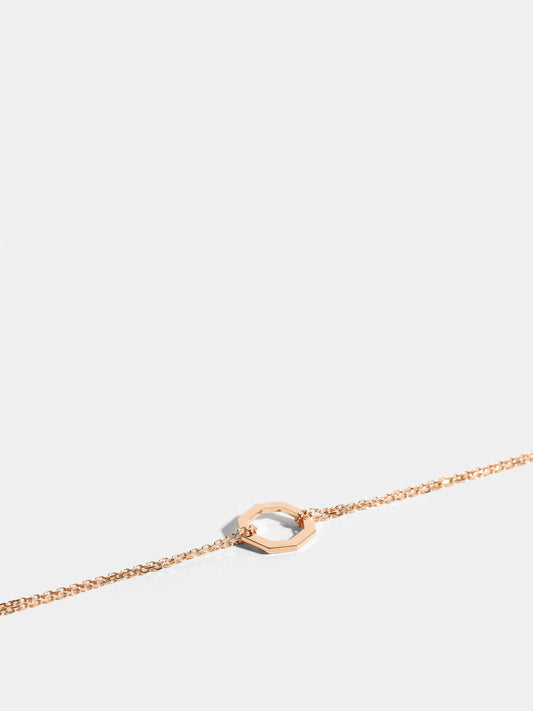Small Octagon Goldketten Armband | Fairmined Gold