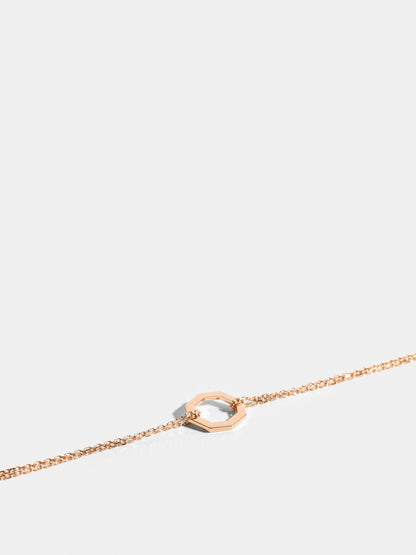 Small Octagon Goldketten Armband | Fairmined Gold