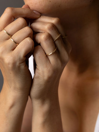 Nachhaltige Goldringe von JEM, aus fair trade Gold, in Gelbgold
