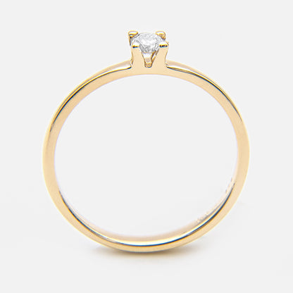 Promise Ring mit Brillant 0.10ct