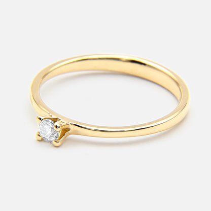 Promise Ring mit Brillant 0.10ct