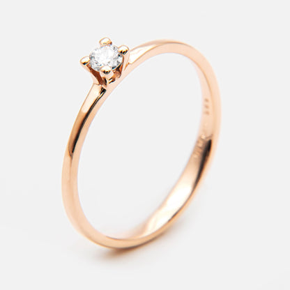 Promise Ring mit Brillant 0.10ct