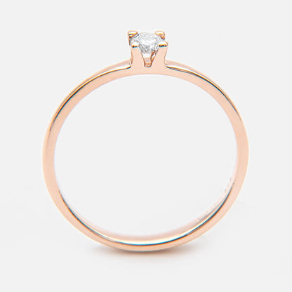 Promise Ring mit Brillant 0.10ct