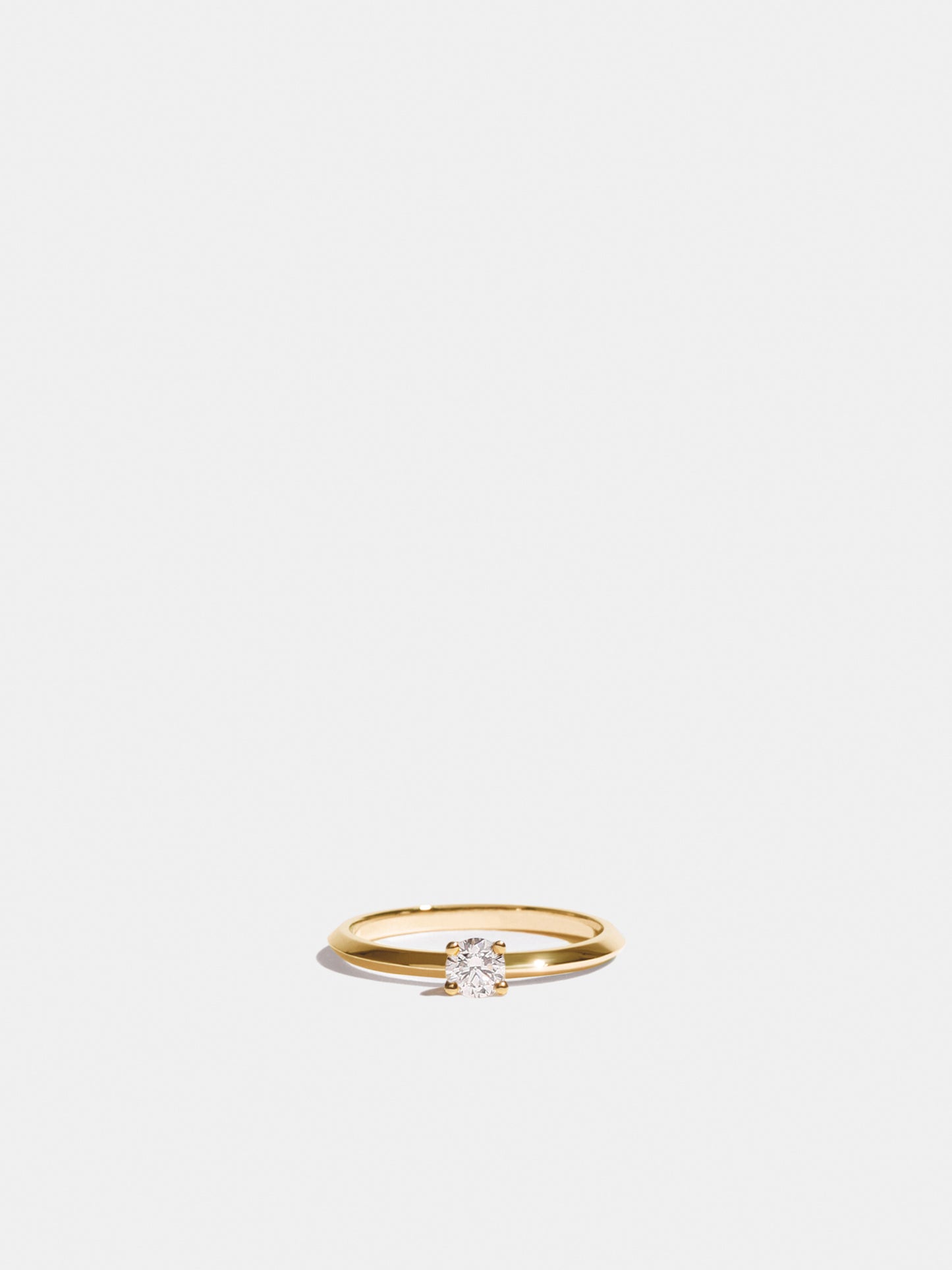Solitaire Anagramme biseauté | Fairmined Gold