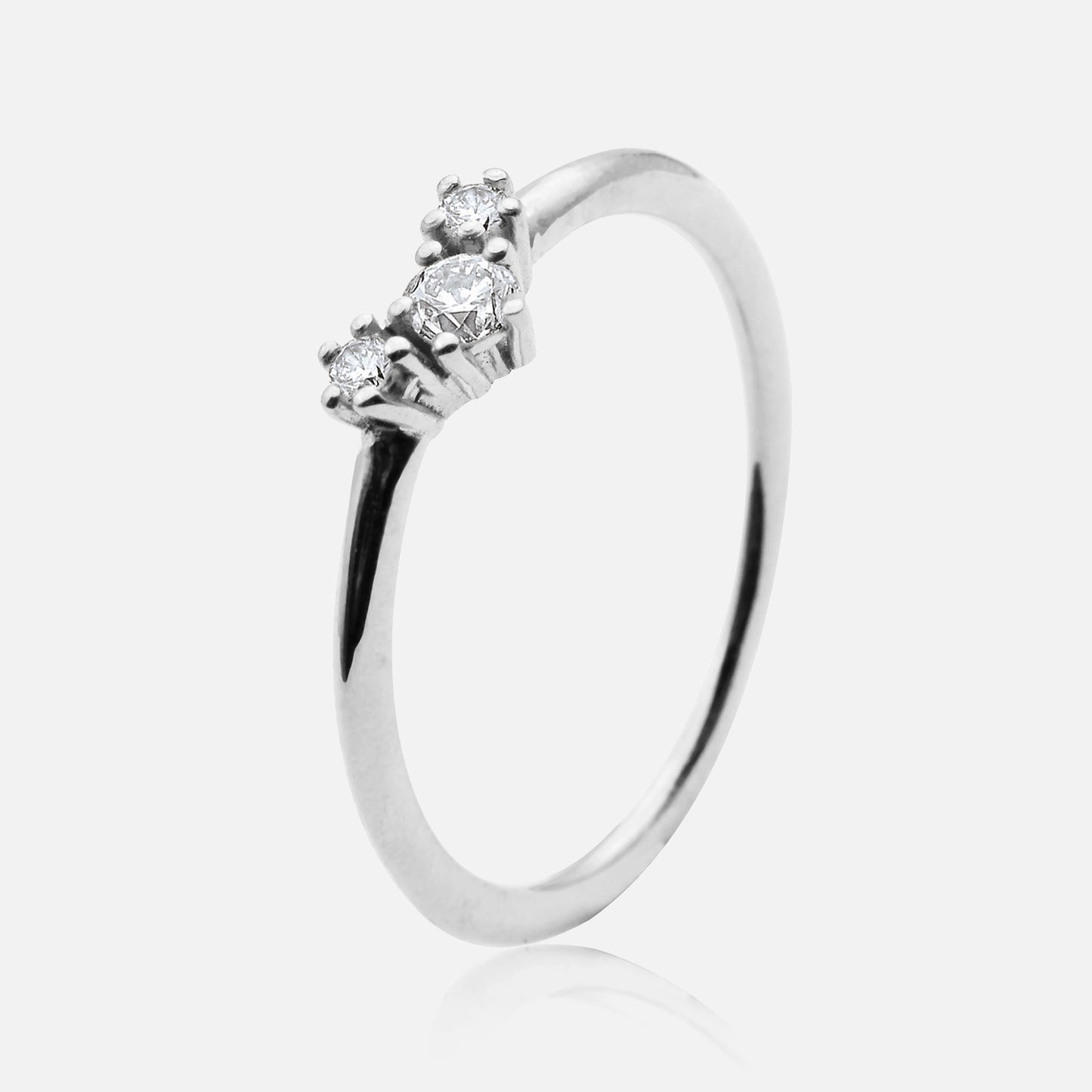 Sparkle Ring mit 3 Brillanten