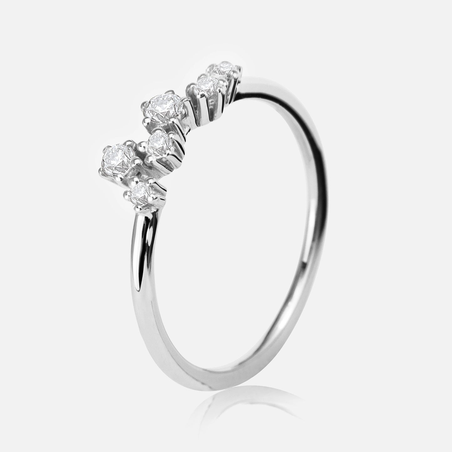 Sparkle Ring mit 6 Brillanten