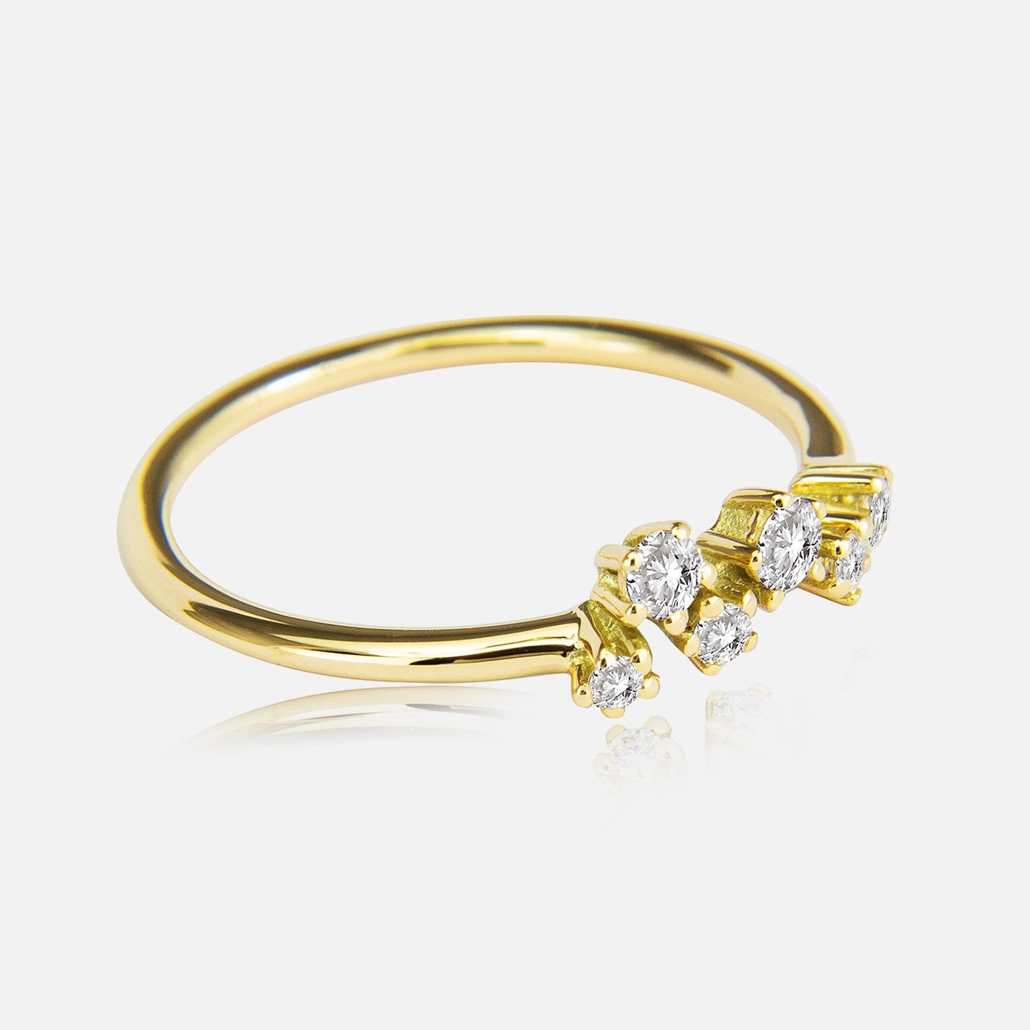 Sparkle Ring mit 6 Brillanten