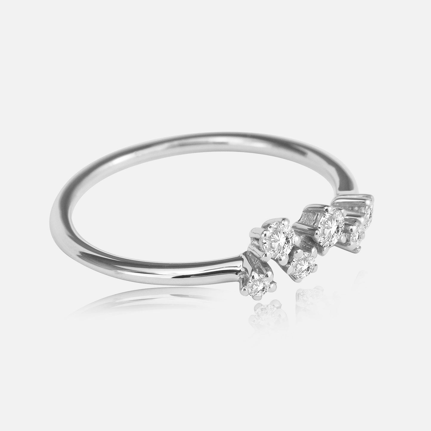 Sparkle Ring mit 6 Brillanten