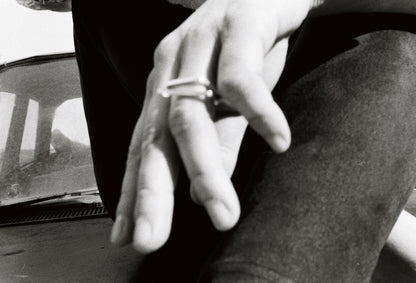 Asymmetrischer Ring aus nachhaltigem Silber
