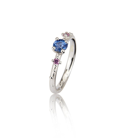 shine Ring - blue sapphire
