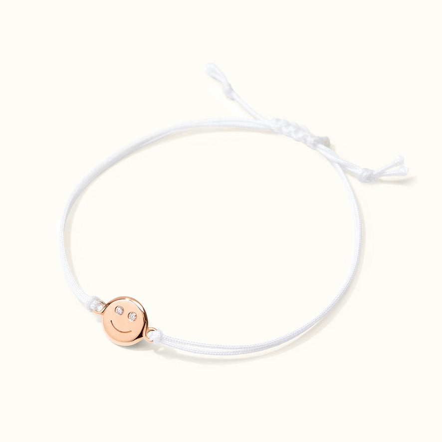 Hübsches Smiley Armband aus nachhaltigem Echtgold