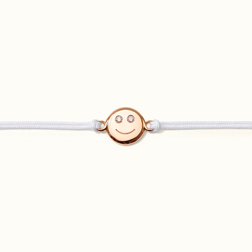 Hübsches Smiley Armband aus nachhaltigem Echtgold