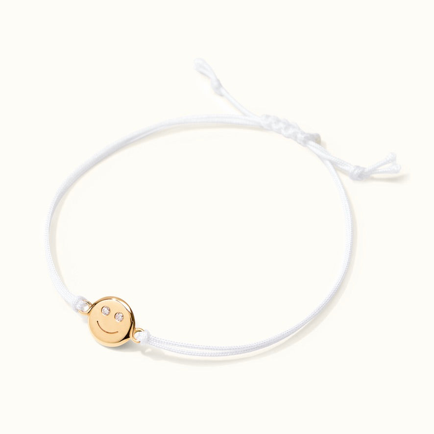 Hübsches Smiley Armband aus nachhaltigem Echtgold