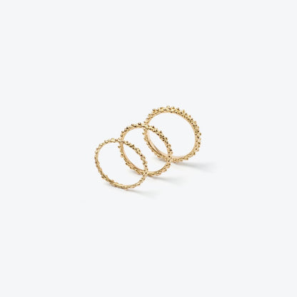 Champagner Ring aus nachhaltigem Gold in drei Größen