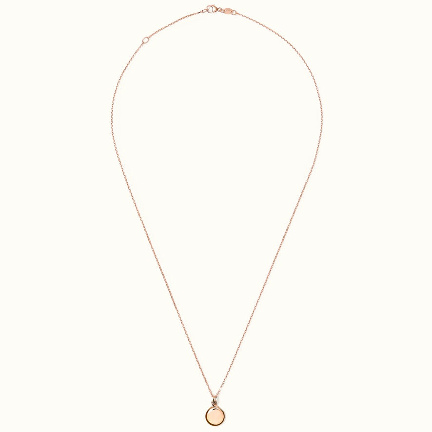 Signature Coin Anhänger aus Roségold