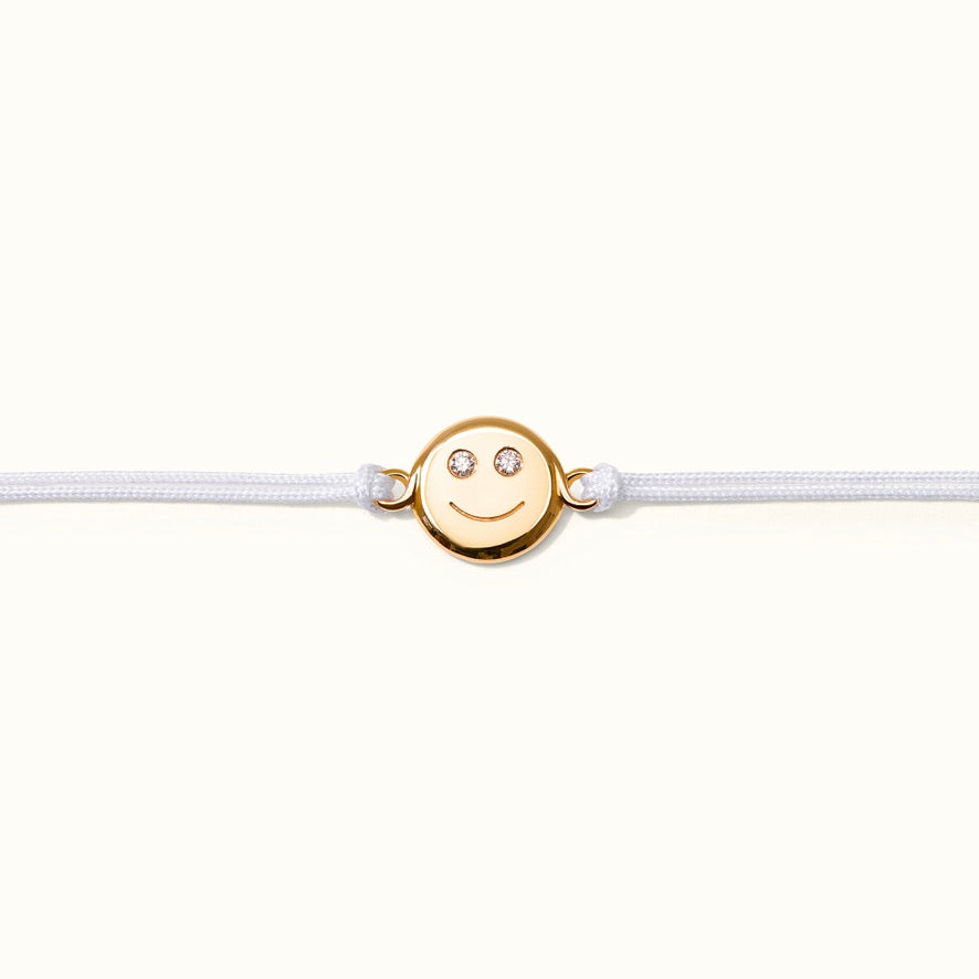 Hübsches Smiley Armband aus nachhaltigem Echtgold