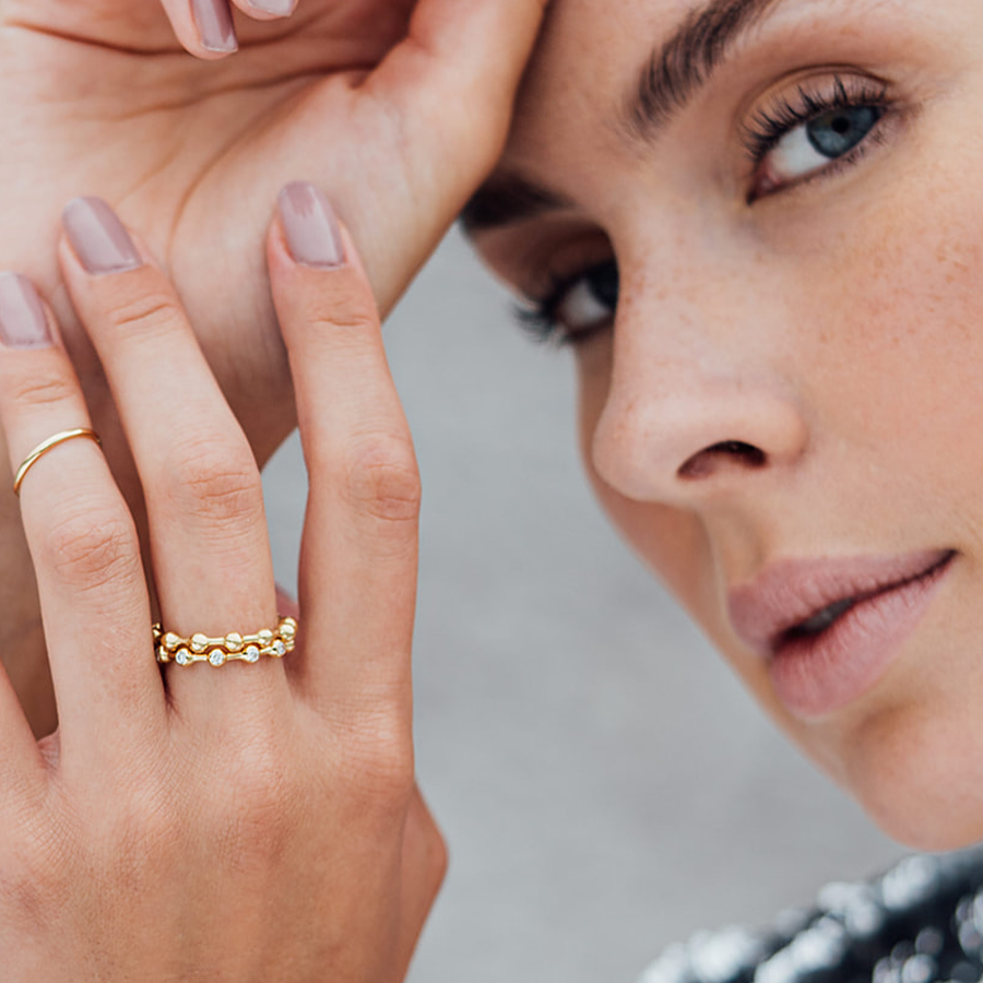 Sphere Kugelring | Gold